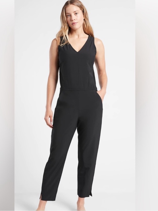Athleta Pants - Athleta Brooklyn Sleeveless Black Jumpsuit Size 6